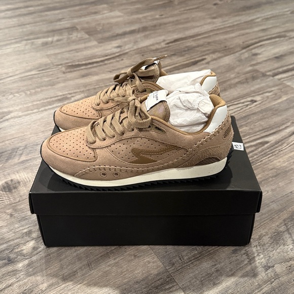 Rag & Bone Retro Drift Runner Suede Taupe NEW IN BOX Sz 38 Women’s US 8 Sneakers - Picture 5 of 13